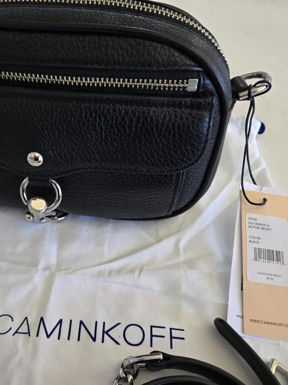 Rebecca Minkoff Blythe Crossbody Bag | Black Leather | Like New With Tags 🖤